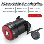 Фонарь велосипедный, задний West Biking YP0701395 (аккум. 400 mAh, Type-C)