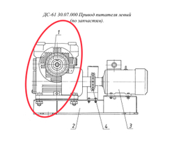 код 417134029 Редуктор Ч100-40-52-1-К-У1