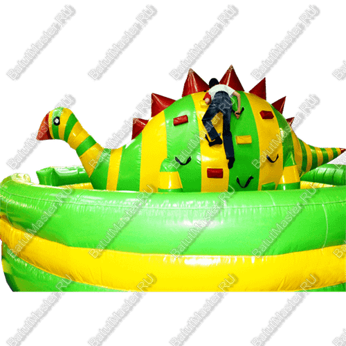 Коммерческий надувной батут "Динозавр-качеля" 5*5*2.5 м