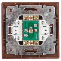 Розетка Intro Plano 1-301-10 TV одиночная, IP20, СУ, венге | Intro Plano Венге