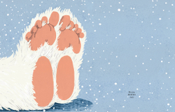 Маленький Йети с розовыми пятками