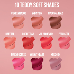 MAYBELLINE NEW YORK SuperStay Teddy Tint - Товар: стойкая помада с матовым эффектом оттенок 30 Coquettish, 5 ml