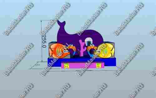 Коммерческий надувной батут "Морское царство 2"