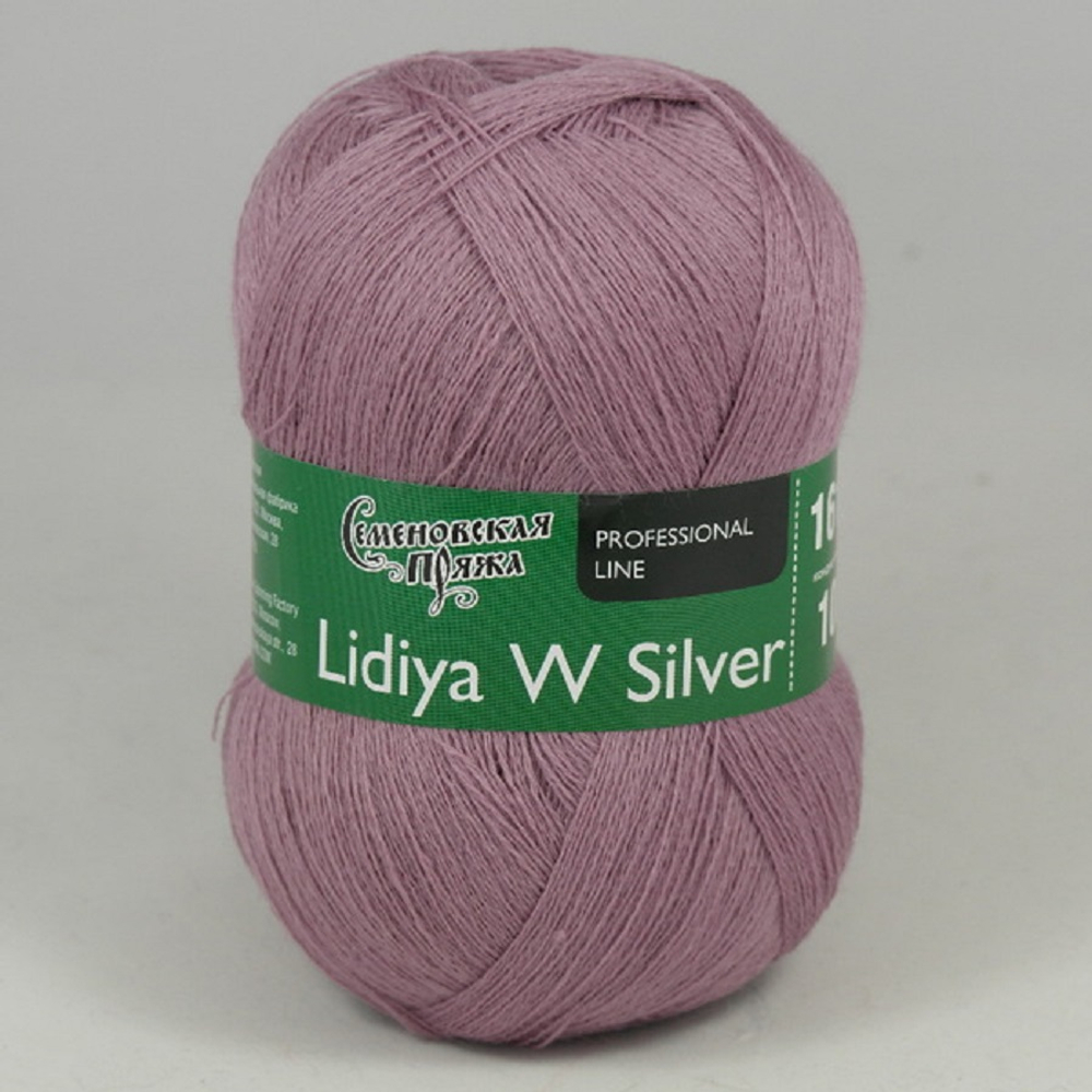 Семеновская Пряжа "Лидия Silver ЧШ" 100% имп. меринос 1613м/100гр