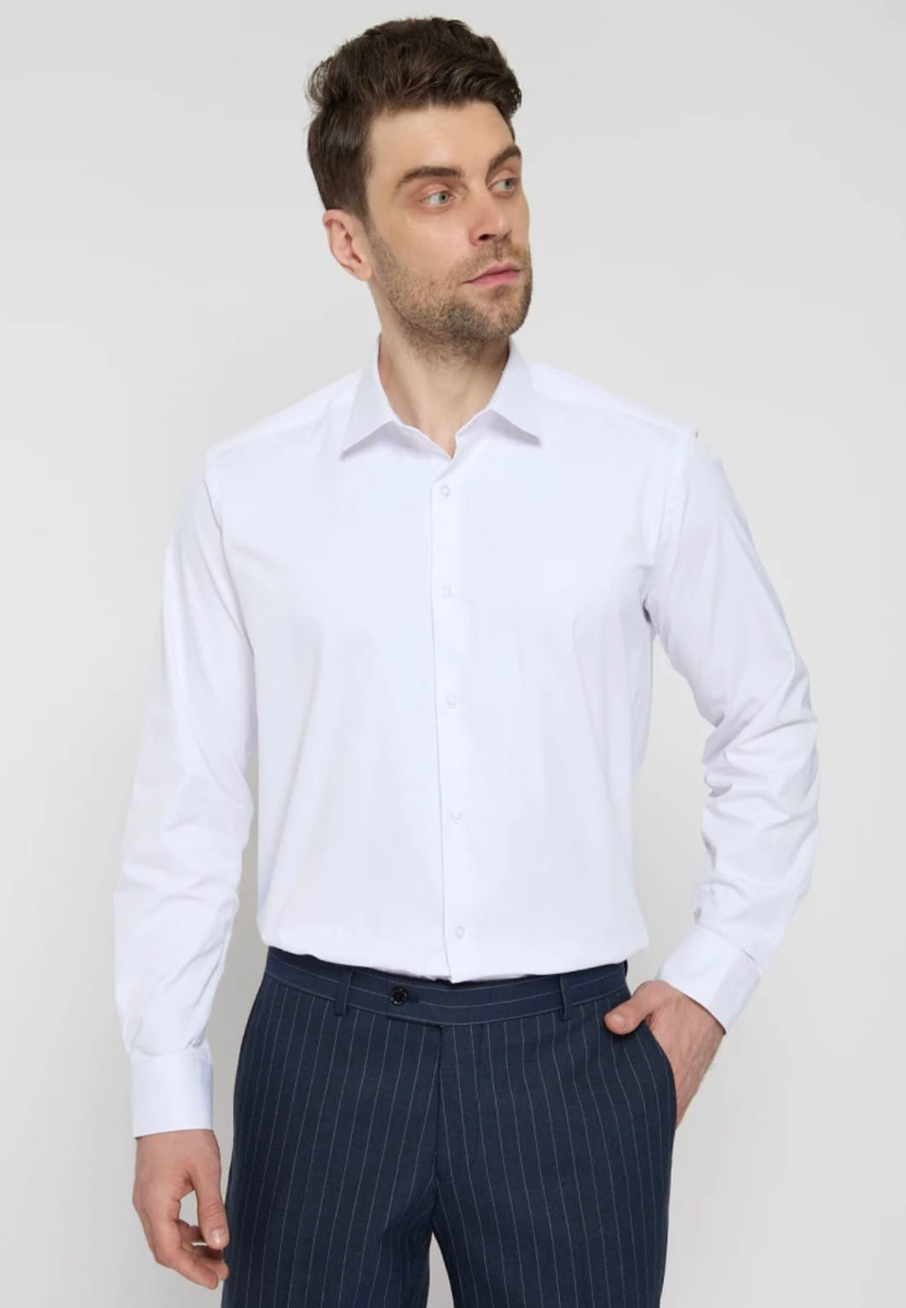 Мужская рубашка (белая) Л19