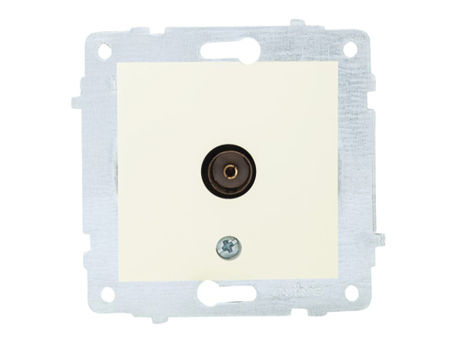 Розетка телевизионная TV оконечная OVIVO кремовая 600-000302-225