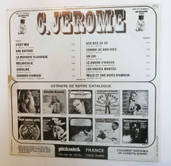 Винтажная виниловая пластинка LP C.Jerome CEst Moi (France 1975)