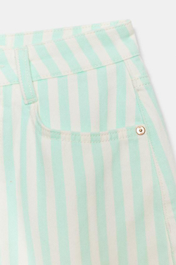 ZARA ШОРТЫ Z1975 MOM FIT, ПОЛОСКИ