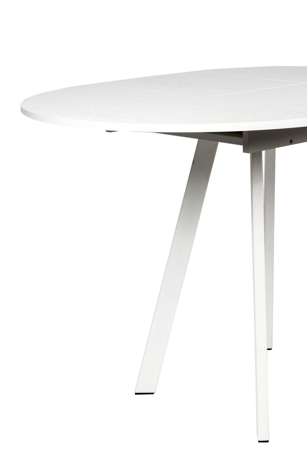 Стол обеденный Элип-2 (профиль) каркас белый