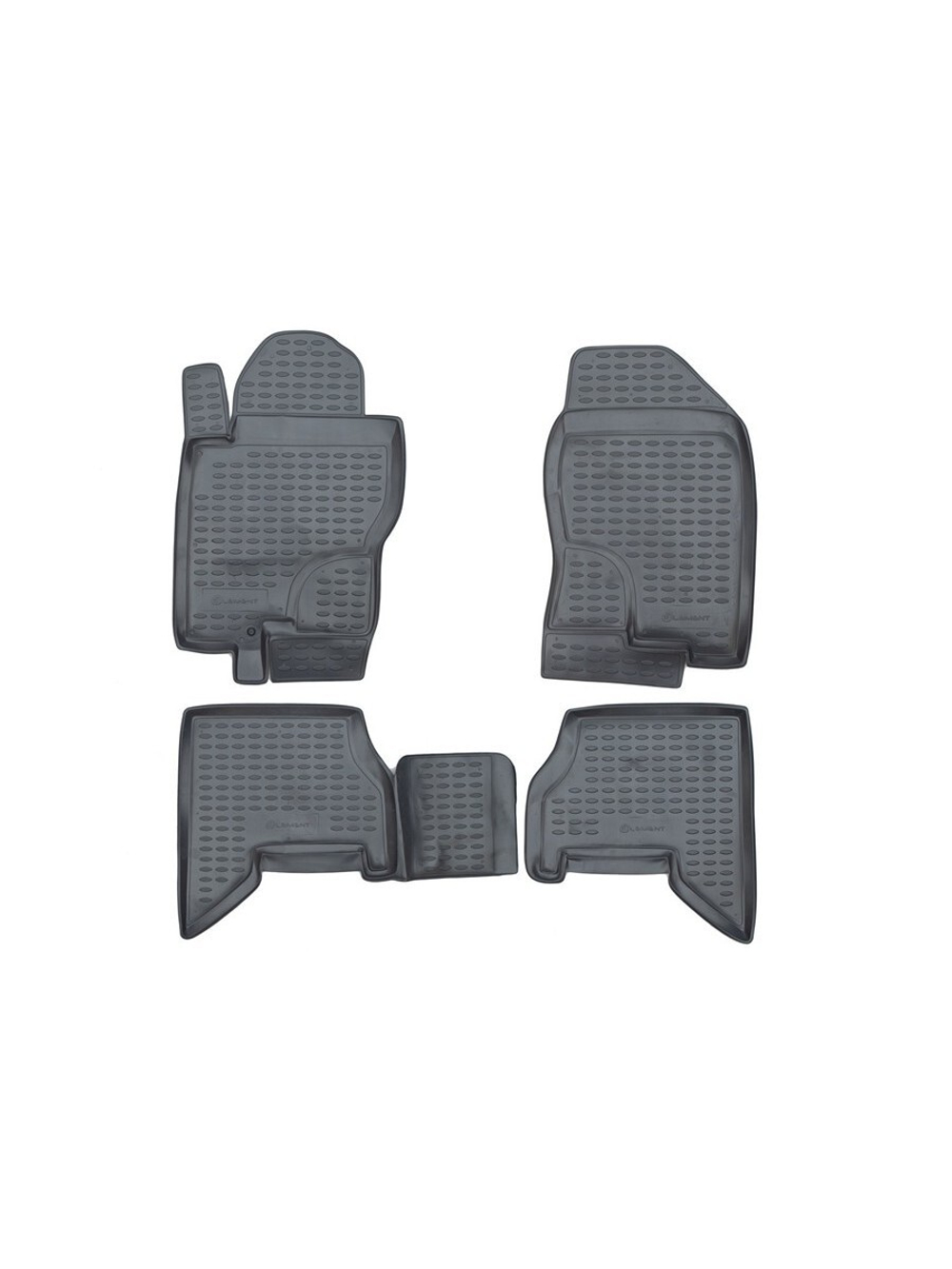 Коврики в салон для NISSAN Pathfinder 2005-2010, 4 шт. (полиуретан, серые) NLC.36.10.211