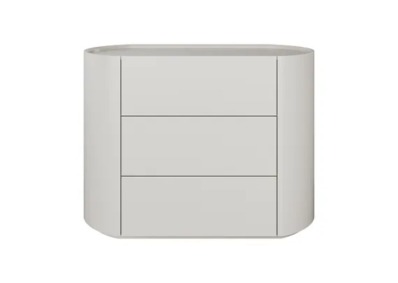 Комод Lagom 3 ящика ширина 100 см (дымка)