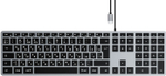 Клавиатура Satechi Slim W3 USB-C Wired Keyboard-RU. Раскладка - Русская. Цвет- Серый космос.