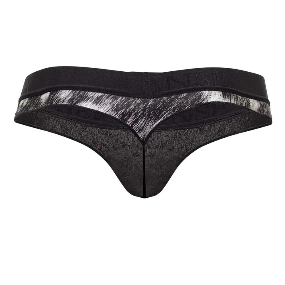 Мужские трусы-стринги с блестящим серебристым напылением Doreanse Nebula (Размер: M) (Цвет: черный)