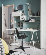 Настольная доска с буквами IKEA SVENSAS (СВЕНСОС), Темно-серый, 30х40 см