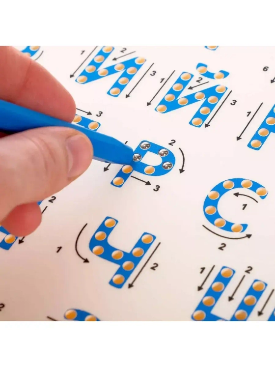 Планшет магнитный с шариками Алфавит детский