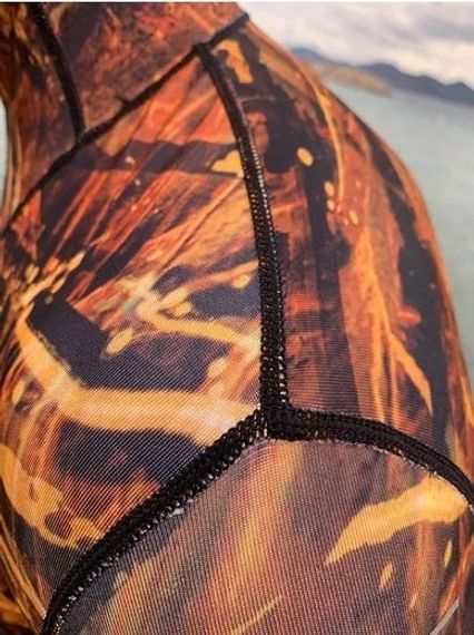 Гидрокостюм из лайкры Epsealon Rash Camo Brown Lycra