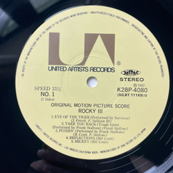 Винтажная виниловая пластинка LP Bill Conti Rocky III Музыка К Кинофильму Рокки 3 (Япония 1982) (Без Оби) Eye Of The Tiger