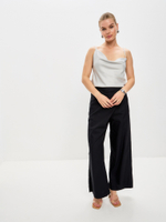 Топ бельевой из вискозы серебро