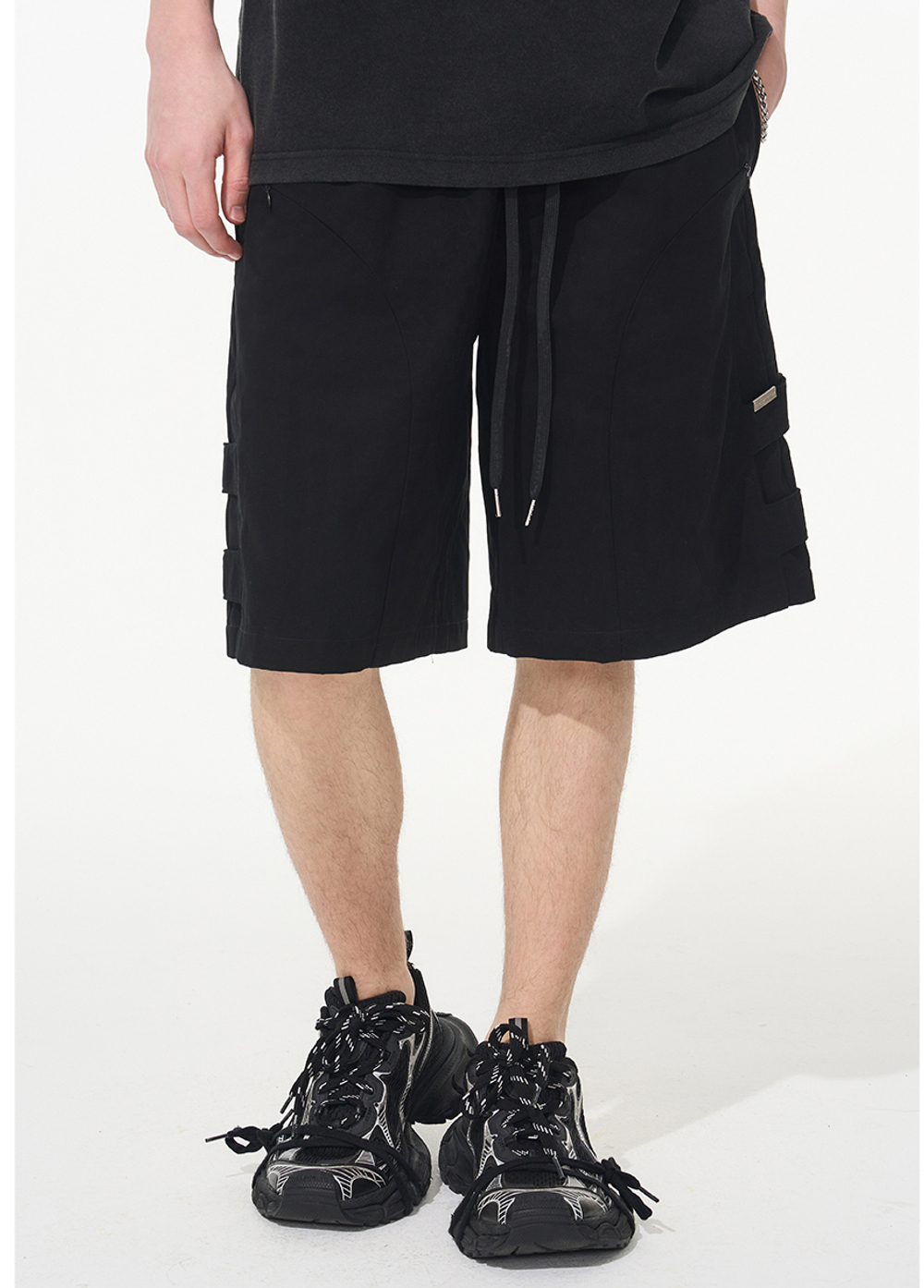 Шорты HARSHandCRUEL "Curved Zipper" Shorts