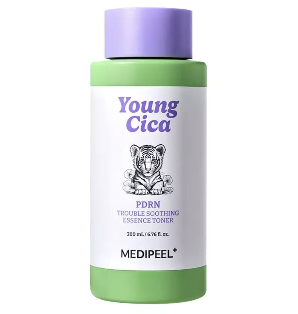 MEDIPEEL Успокаивающая тоник-эссенция для лица с ПДРН, экзосомами и центеллой Young Cica PDRN Trouble Soothing Essence Toner