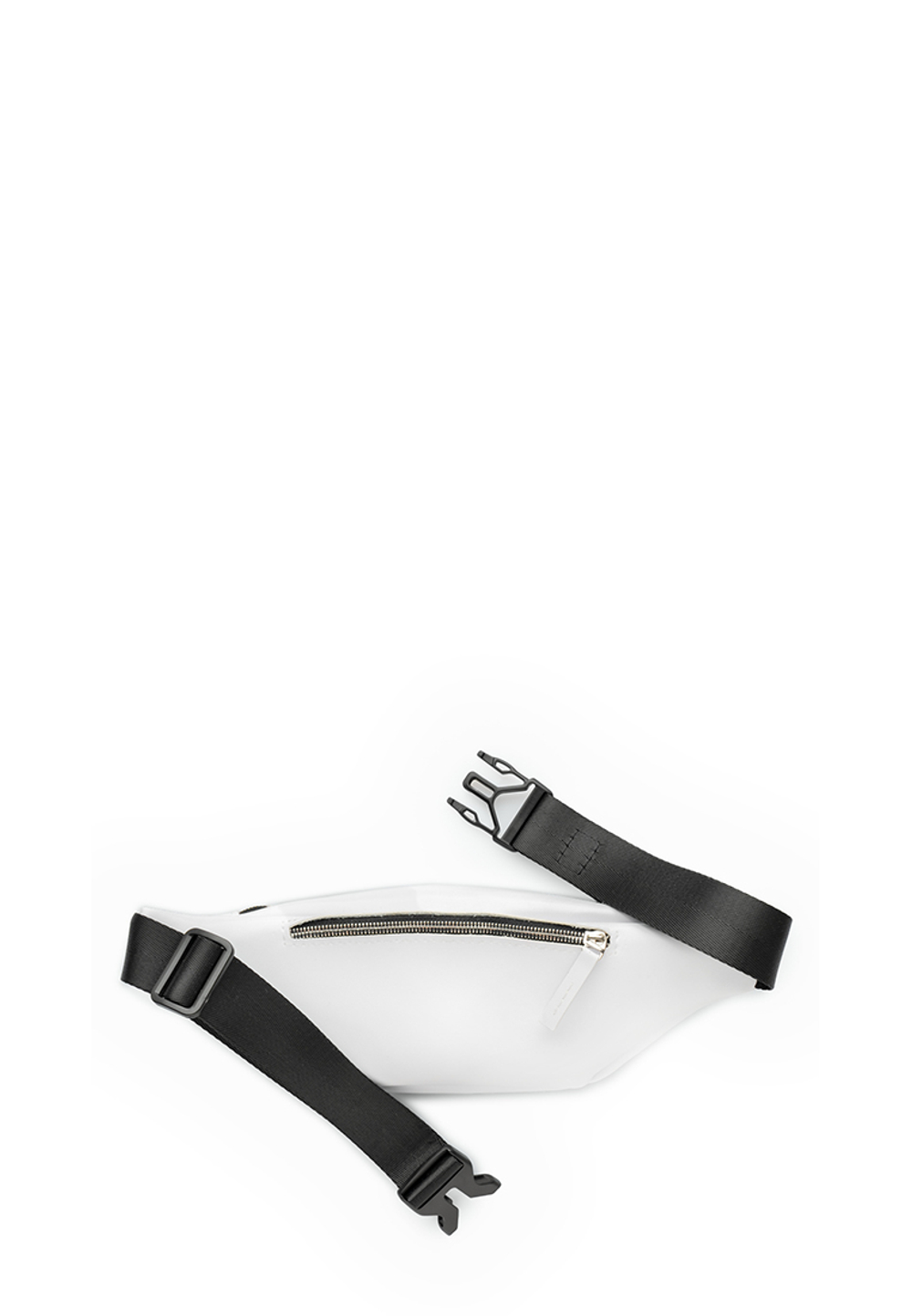 белая поясная сумка