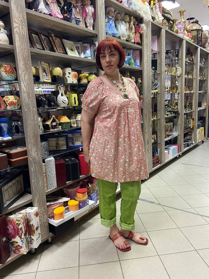 Блузка, ворот на пуговичке, Хлопок 158785