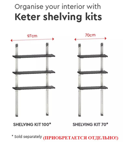 Пластиковый сарай Keter Manor Pent 6x6 beige