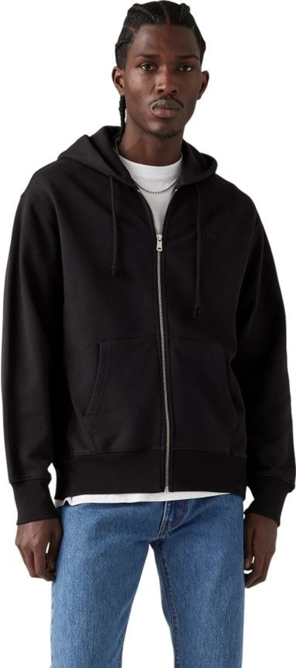 Толстовка мужская LEVI'S AUTHENTIC FULL ZIP BLACK AGATE GARMENT D