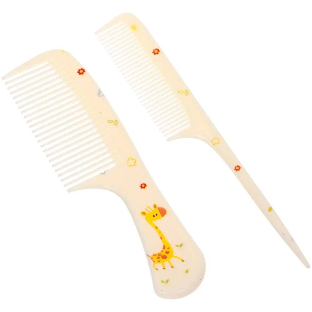 Расчески в наборе детские на блистере 2шт «Сияй и Мерцай!», жирафик, 14*4/16*2,5см