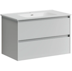Тумба подвесная SANCOS Cento 890х450х500, c двумя ящиками оснащенными доводчиками, белый глянец, арт. CN90W