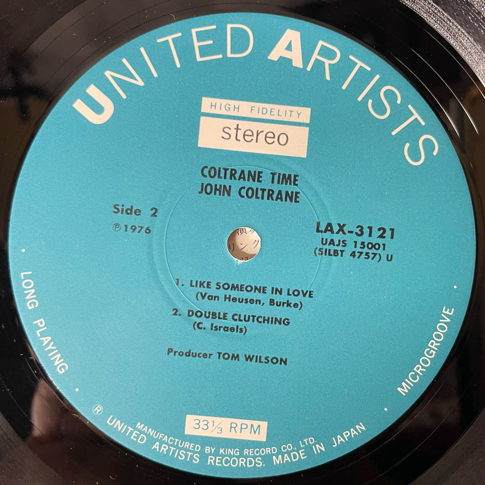 Винтажная виниловая пластинка LP John Coltrane, Coltrane Time (Japan 1976) (Obi) Just Friends