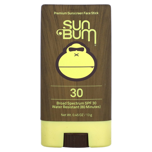 Sun Bum, Солнцезащитный стик премиального качества для лица, SPF 30, 13 г (0,45 унции)