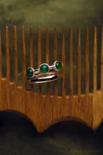 Кольцо КОЛТ с хризопразами