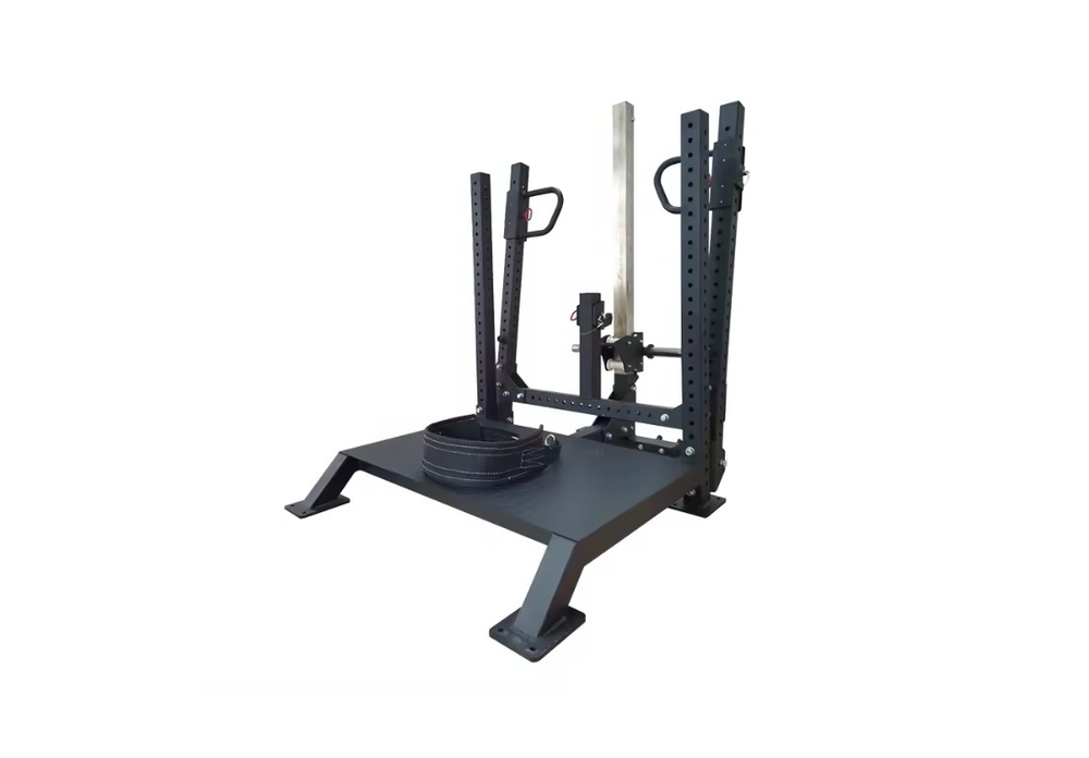 Приседания с поясом колодец