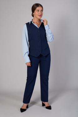 Жилет женский 4050АП, темный деним #38ТД064050АП