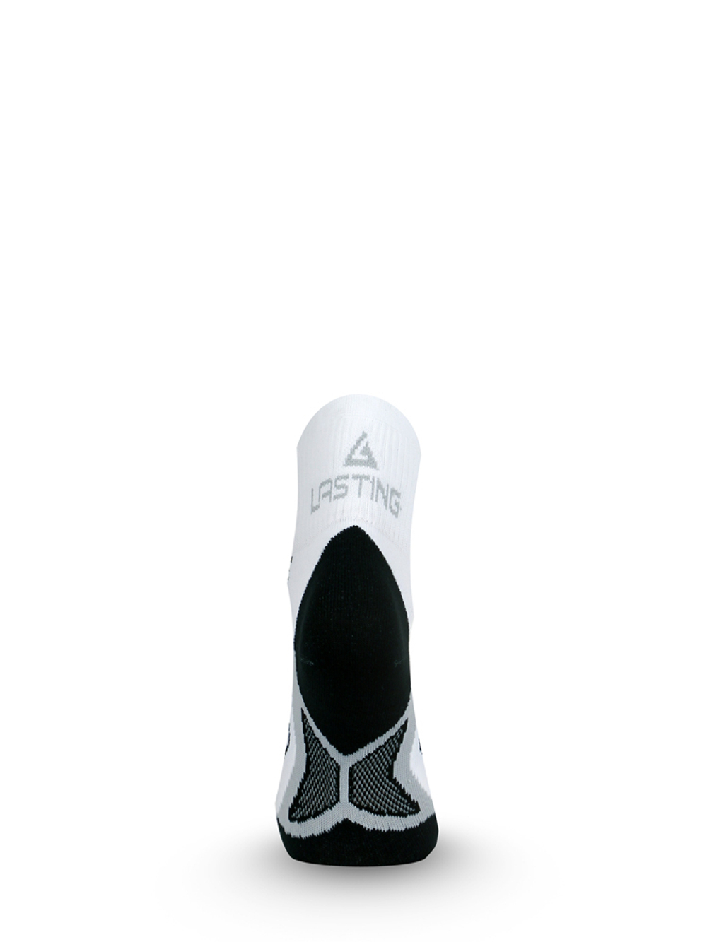 Носки Lasting RPC 098, microfiber+polypropylene, белый с черной подошвой и серой полоской, размер XL , RPC098-XL