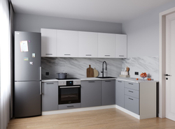 Кухонный гарнитур угловой Элеганция 2600х1600 столешница 26 мм