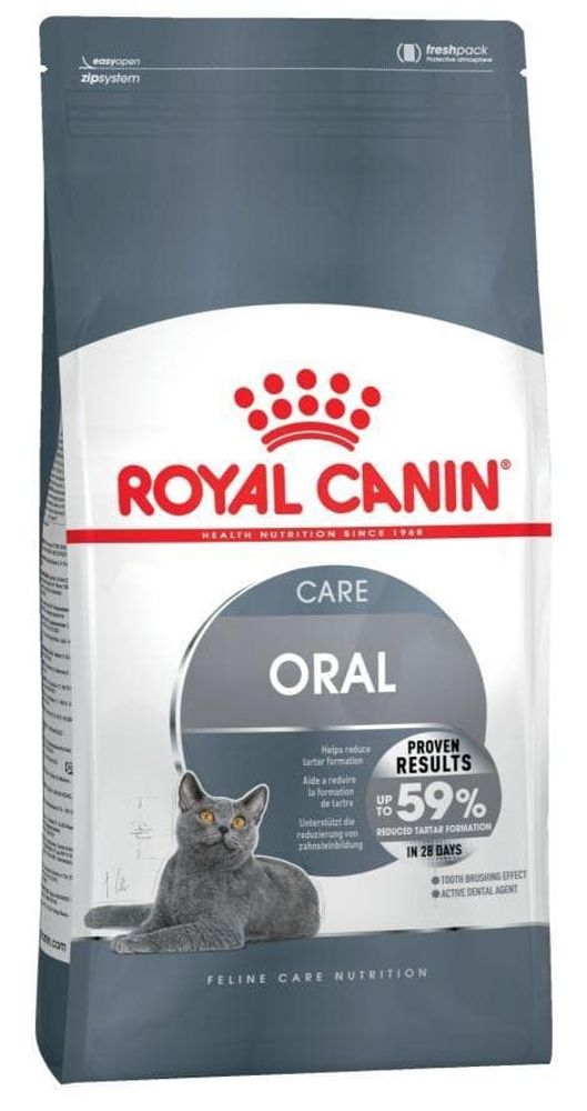 Сухой корм Royal canin Oral care для кошек, профилактика образования зубного камня, пакет 400г (УЦЕНКА)