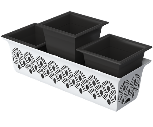 Кашпо Лотос с поддоном АльтПласт (3,5лх3шт)