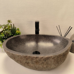Каменная раковина из речного камня RS-63175 (55*41*16)