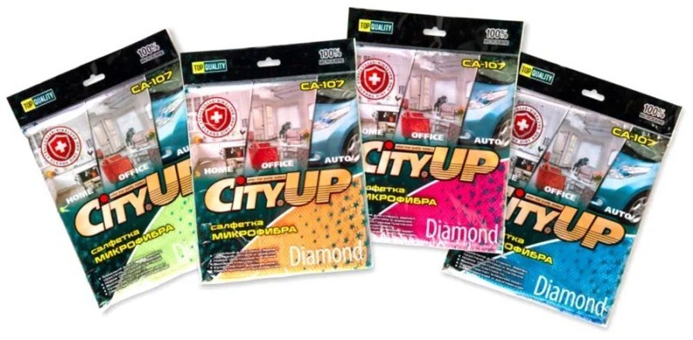 Салфетка из микрофибры /35*40 см/ 300мг Diamond (City UP)