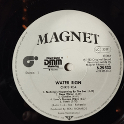 Винтажная виниловая пластинка LP Chris Rea Water Sign (Germany 1983) Midnight Blue