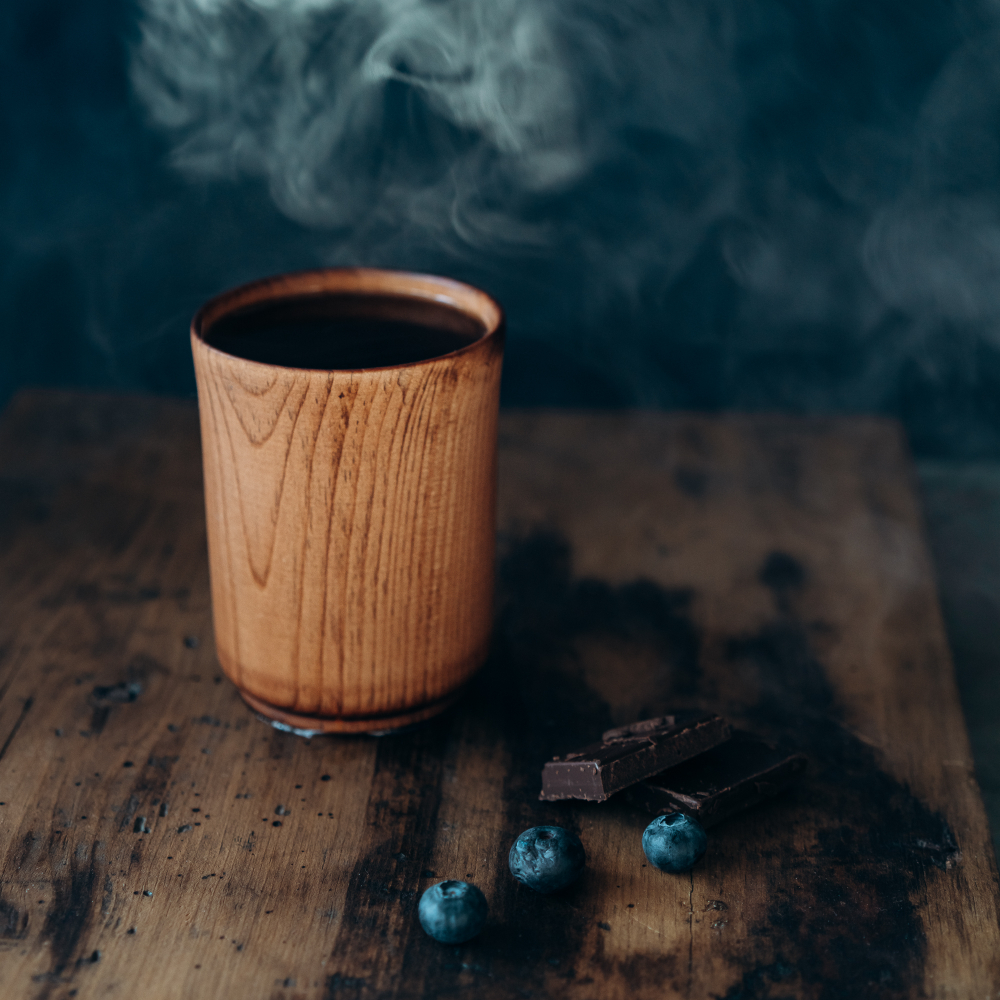 Деревянный стакан из кедра для чая, кваса и прочих напитков C43