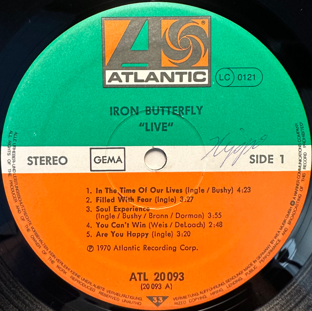 Iron Butterfly - Live (Германия)