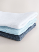 Носки для малышей Next E45-815, 3 шт., Белый, Голубой, Синий