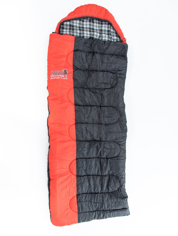 Спальный мешок MAXFORT PLUS R-zip до -15C (одеяло/подгол.фланель 195+35X90)INDI
