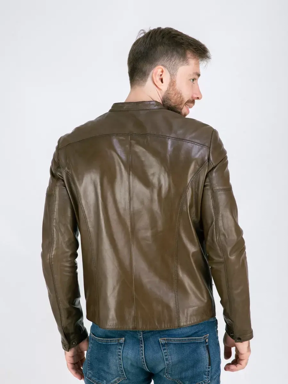 Куртка кожаная демисезонная  Турция