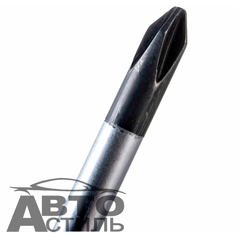 Отвертка (+) PH1 5x100мм, с прорезиненной ручкой ЕРМАК