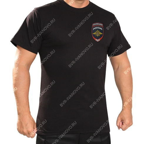 Футболка Полиция Россия МВД (Чёрный)