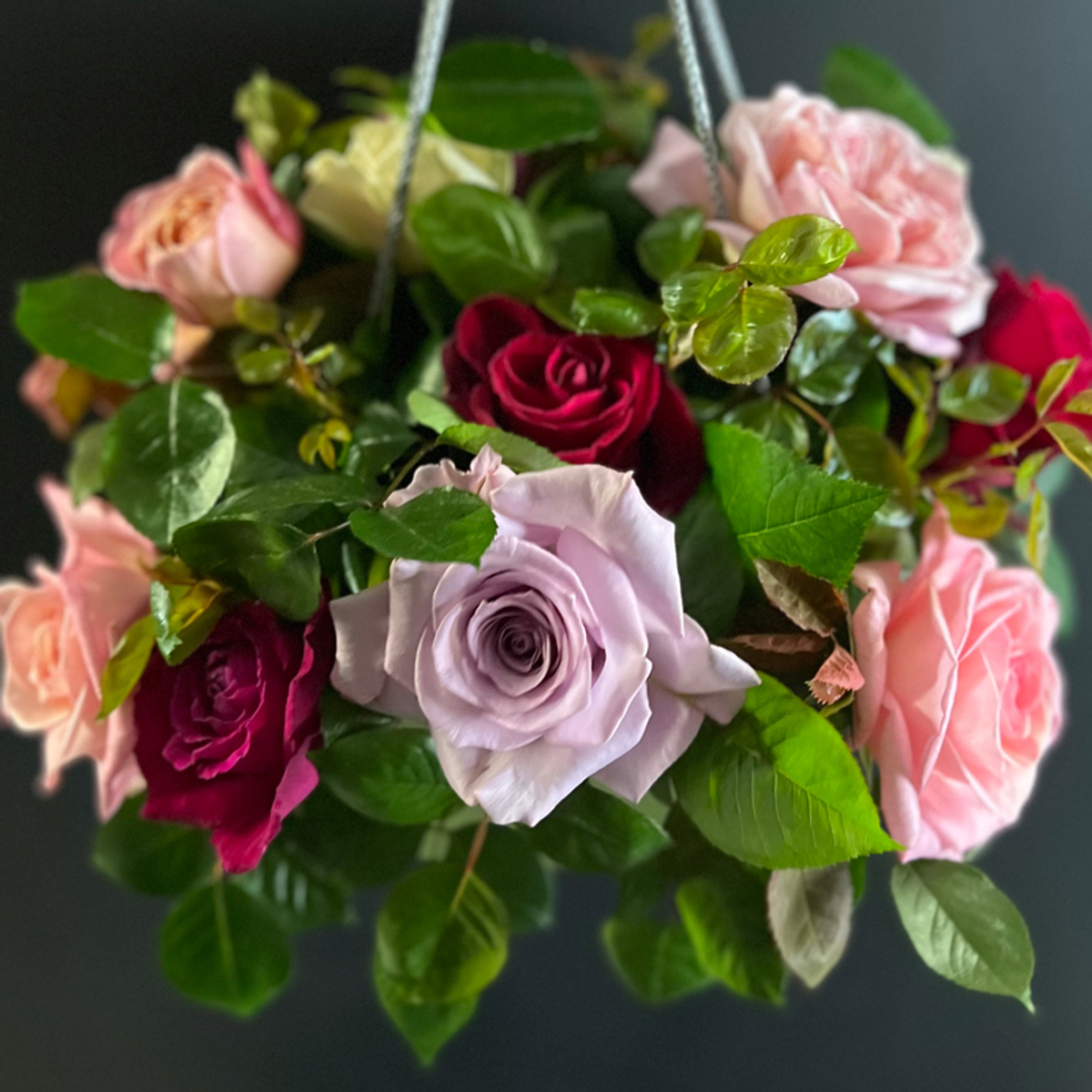 ❤️ Композиция ароматных роз — Ø ~ 25 см — в коробке — в день всех влюблённых у Феи